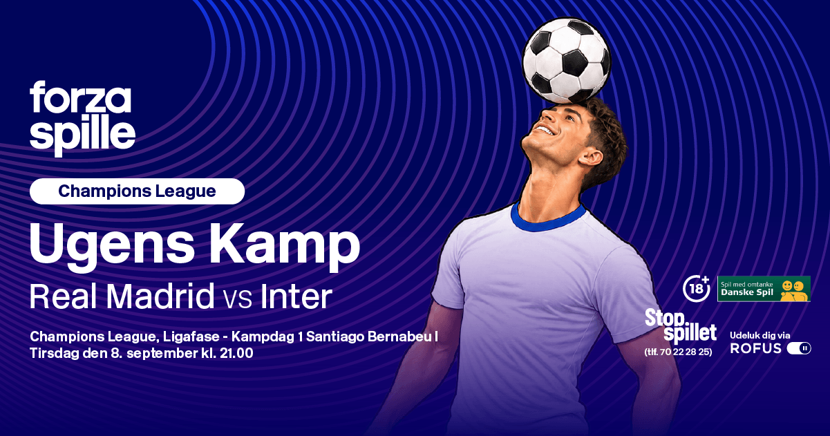 Real Madrid-Inter: Spiltips & Odds