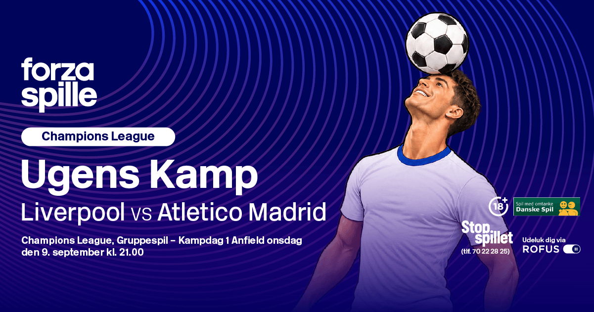 Liverpool-Atlético Madrid: Spiltips & Odds