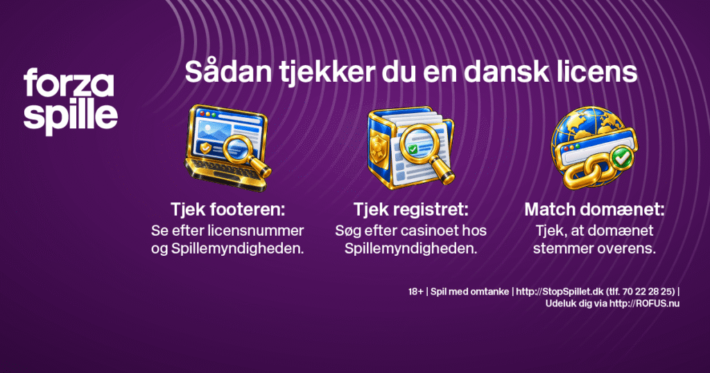 Sådan tjekker du, om et casino har dansk licens